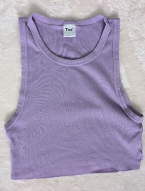 4/$30 TNA Lavender Ribbed Cropped Tank